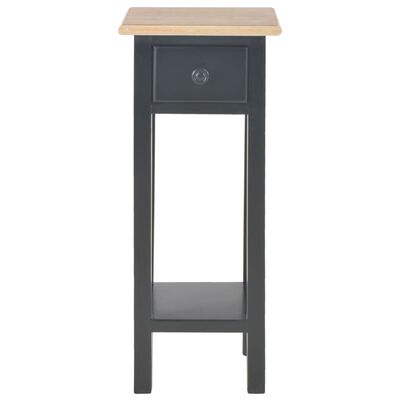 vidaXL Šoninis staliukas, juodos spalvos, 27x27x65,5cm, mediena