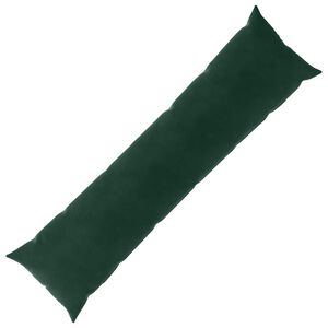 vidaXL Pagalvėlė su pagalve HEERLEN Tamsiai žalia 40 x 145 cm Aksomas