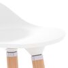vidaXL Baro taburetės, 2vnt., baltos spalvos