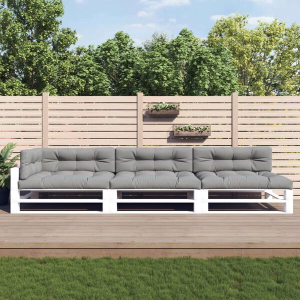 vidaXL Palečių pagalvėlės, 7vnt., pilkos spalvos, audinys