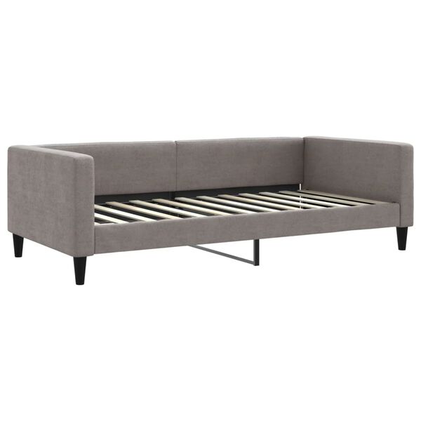 vidaXL Sofa, taupe spalvos, 100x200cm, audinys