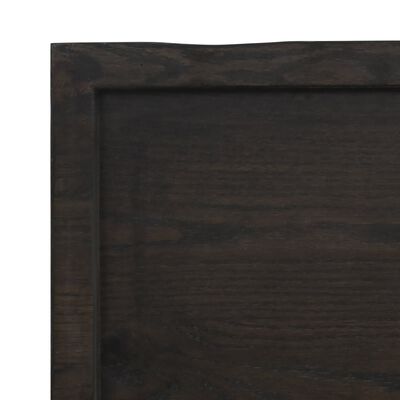 vidaXL Stalviršis, tamsiai ruda, 40x40x(2-4) cm, medienos masyvas