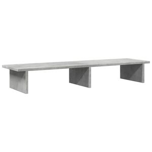 vidaXL Monitoriaus stovas, betono, 100x27x15cm, apdirbta mediena