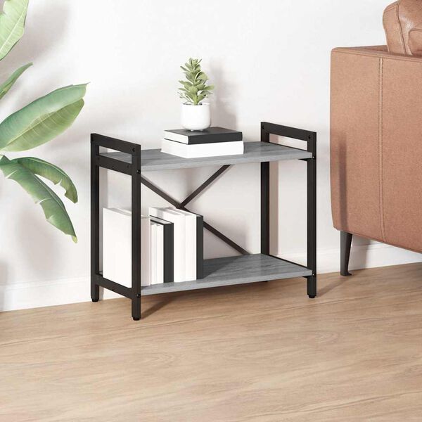 vidaXL Knygų lentyna Pilka sonoma ąžuolo 60 x 30 x 50 cm