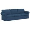 vidaXL Sofa Mėlyna 245 x 82 x 80 cm audinys
