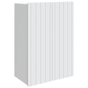 vidaXL Prie sienos montuojama spinta Balta 66 x 34,5 x 92 cm