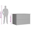vidaXL Sodo daiktadėžė, pilkos spalvos, 150x100x100cm, poliratanas