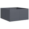 vidaXL Lovelis, antracito, 80x80x40cm, &scaron;altai valcuotas plienas