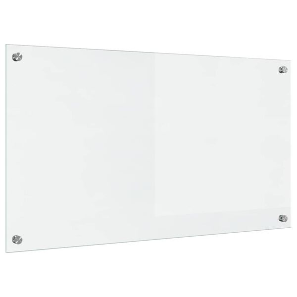 vidaXL Virtuvės užpakalinė plok&scaron;tė Skaidrus 90 x 50 cm