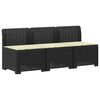 vidaXL 3-vietė sodo sofa su pagalvėlėmis, Rattan i&scaron;vaizda 3 vietos PP