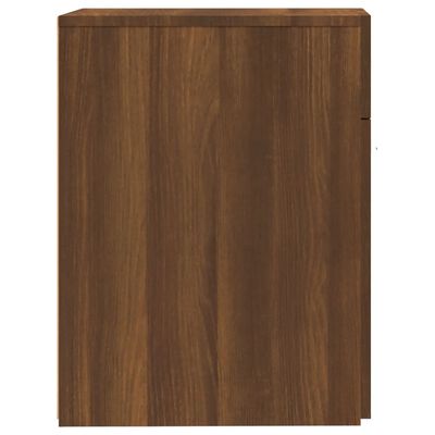 vidaXL Vaistų spintelė, rudos ąžuolo spalvos, 20x45,5x60cm, mediena