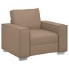 vidaXL Sofa Kėdė Kapučino 100 cm Dirbtinė oda