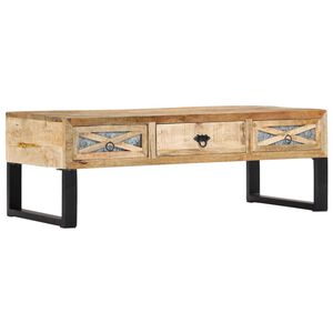 vidaXL Kavos staliukas, 110x50x38 cm, mango medienos masyvas