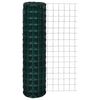 vidaXL Euro tvoros komplektas, žalias, 25x1,5m, plienas