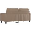 vidaXL Dvivietė sofa, kapučino spalvos, 140cm, dirbtinė oda