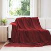 vidaXL Apklotas Bordo raudona 220 x 240 cm Flysas