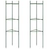 vidaXL Pomidorų narvas 2vnt., 116 cm Plienas ir PP