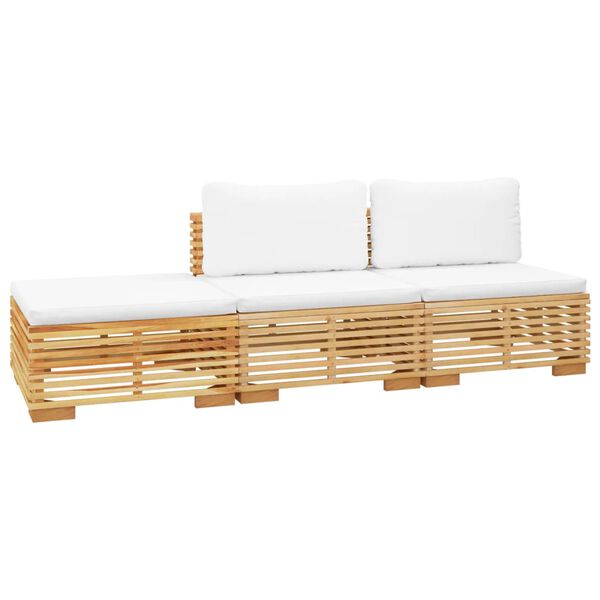 vidaXL Sodo poilsio komplektas su pagalvėlėmis, 3 dalių, tikmedis