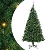vidaXL Dirbtinė Kalėdų eglutė Žalia 210 cm PVC ir Plienas ir Plastikas
