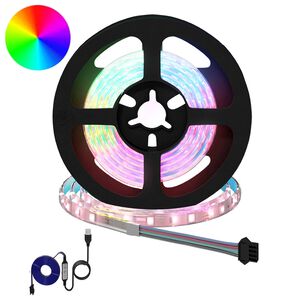 vidaXL LED juosta 2 vnt. Juoda ir permatoma Varis ir plastikas