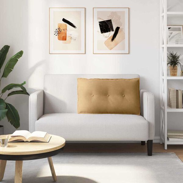 vidaXL Apsaugos Pagalvė Ruda 80 x 50 cm Kordūrinis audinys