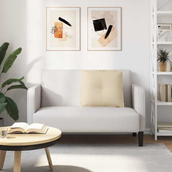 vidaXL Apsaugos Pagalvė Kreminė 60 x 19 x 50 cm audinys