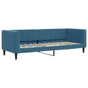 vidaXL Sofa, mėlynos spalvos, 80x200cm, aksomas