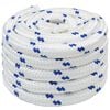 vidaXL Daugiafunkcinė buitinė virvė 30 mm 10 m Balta ir mėlyna PP
