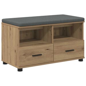 vidaXL Koridoriaus suolas Amatinė Ąžuolas 80 x 38 x 46 cm