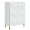 vidaXL Kabalas Balta 66 x 34,5 x 90 cm Apdirbta mediena