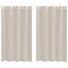 vidaXL Voile Užuolaida 2 vnt. Smėlio 175 x 140 cm Poliesteris
