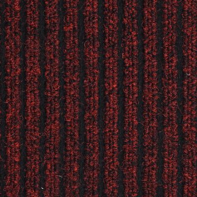 vidaXL Durų kilimėlis, raudonos spalvos, 40x60cm, dryžuotas