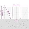 vidaXL Tvorelės stulpas Pilka 25 x 1,5 m (50 mm tinklas) Plienas