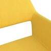 vidaXL Valgomojo kėdės, 2vnt., geltonos spalvos, audinys