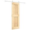 vidaXL Slankios durys Natūrali ir Balta 70 x 210 cm