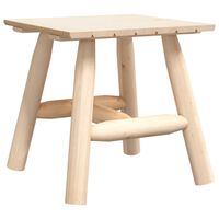 vidaXL Šoninis staliukas, 49x49x50cm, eglės medienos masyvas