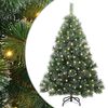 vidaXL Dirbtinė Kalėdų eglutė su 150 LED Žalia 120 cm PE ir PVC