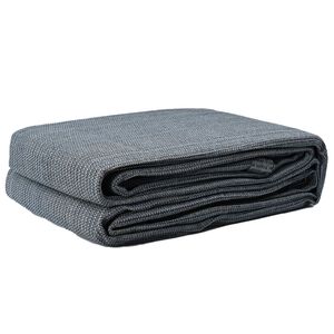 vidaXL Palapinės kilimėlis Mėlyna ir Pilka 200 x 200 cm Polietilenas