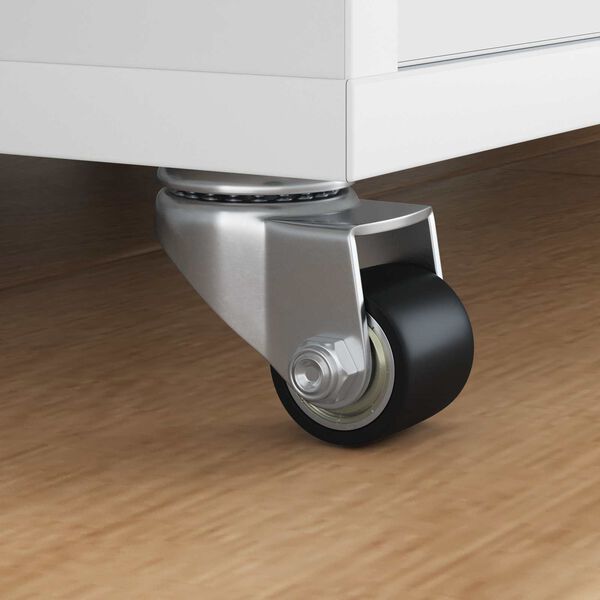 vidaXL Ratukas 12 pcs Sidabro 50 mm Nailonas