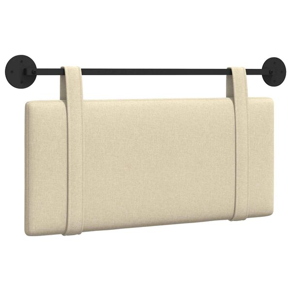 vidaXL Kabantysis galvūgalis Paprastas Kreminė 90 x 55 x 5 cm audinys