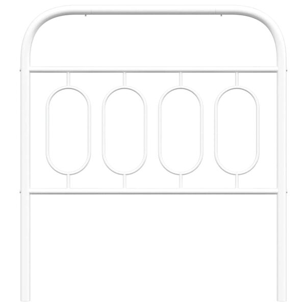 vidaXL Metalinis pakaitinis galvūgalis, baltos spalvos, 90cm