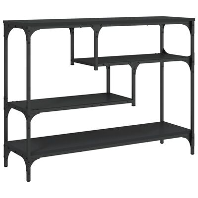 vidaXL Konsolinis staliukas, juodas, 100x30x75cm, apdirbta mediena