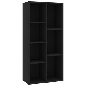 vidaXL Spintelė knygoms, juodos spalvos, 50x25x106cm, apdirbta mediena