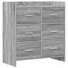 vidaXL Kabalas Pilka Sonoma 75 x 33 x 80 cm Apdirbta mediena