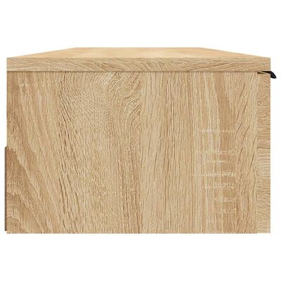 vidaXL Sieninė spintelė, ąžuolo, 102x30x20cm, apdirbta mediena