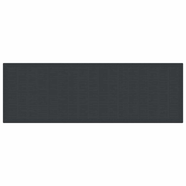 vidaXL Sodo valgomojo komplektas 11 pcs Antracitas Plastmasė