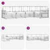 vidaXL Lauko sofos komplektas 5 pcs Natūrali ir &scaron;viesiai pilka