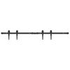 vidaXL stumdomų spintelių durų komplektas 122 cm anglinis plienas