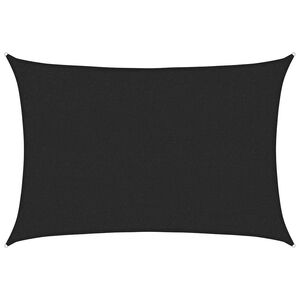 vidaXL Uždanga nuo saulės, juodos spalvos, 2x2,5m, HDPE, 160g/m&sup2;