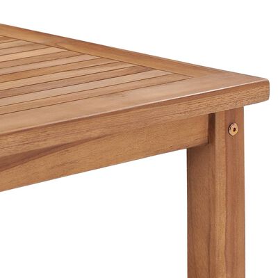 vidaXL Kavos staliukas, 45x45x45cm, tikmedžio medienos masyvas